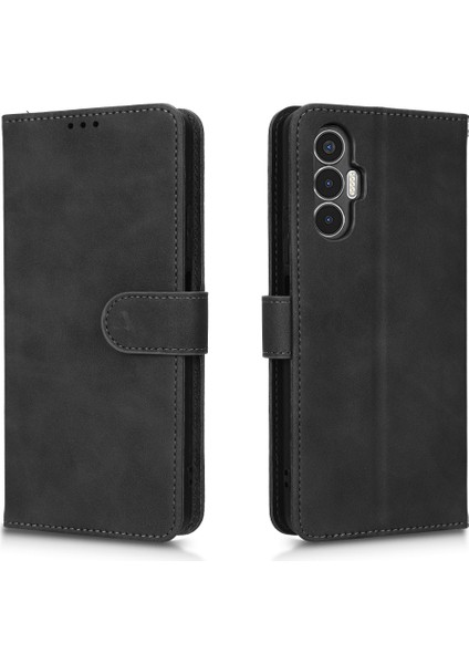 Tecno Pova 3 4g Tamamen Sarılmış Pu Deri Cüzdan Kılıf (Yurt Dışından)