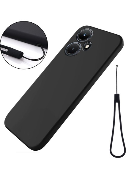 Infinix Hot 30I Sıvı Silikon Kapağı, Yumuşak Astar Çizgiye Dönüş Anti Telefon Kılıfı (Yurt Dışından)
