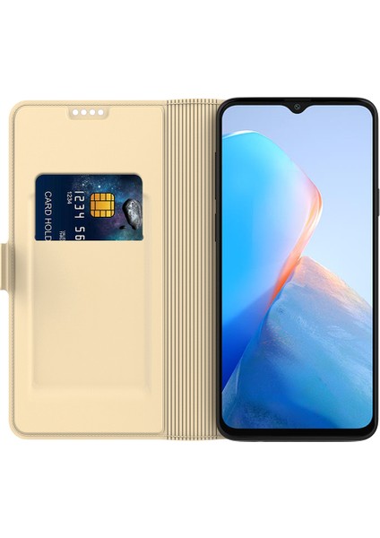 Infinix Smart 7 4g Cep Telefon Kılıfı Stand Stand Anti-Çizelge Deri Telefon Kapağı Kart Yuvası (Yurt Dışından) modelleri
