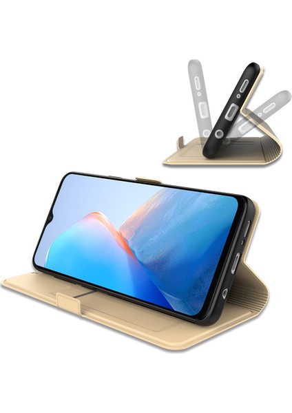 Infinix Smart 7 4g Cep Telefon Kılıfı Stand Stand Anti-Çizelge Deri Telefon Kapağı Kart Yuvası (Yurt Dışından) fırsatları