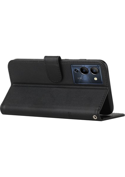 Infinix Note 12 G96 4g Dikiş Pu Deri Deri Cüzdan Folio Flip Telefon Kılıfı Katlanabilir Stand Şok Geçirmez Cüzdan Kapağı Kayışlı (Yurt Dışından) indirimleri
