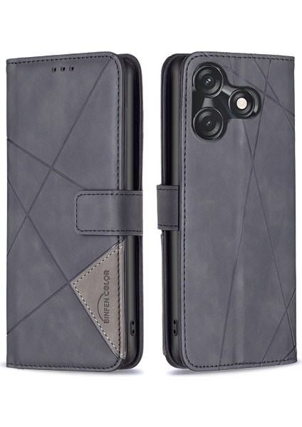 Tecno Spark 10 4g / Spark 10C 4g Telefon Cüzdan Kılıfı Deri Kabuk (Yurt Dışından)