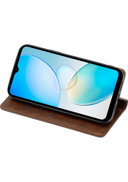 Infinix Note 12 Pro 4g / Note 12 (2023) 4g Pu Deri Cüzdan Stand Kabuk Buzağı Dokusu Manyetik Kapanış Telefon Kılıfı (Yurt Dışından)