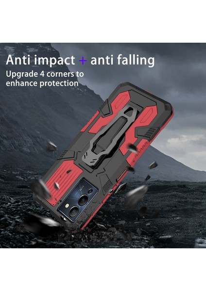 Infinix Note 12 G96 4g Şok Geçirmez Koruyucu Kasa Tpu + Pc Arka Klip Kickstand ile Tutt Zırh Telefon Kapağı (Yurt Dışından) modelleri