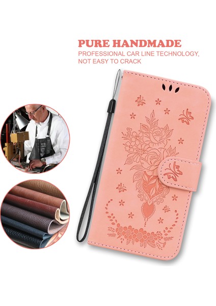 iPhone 16 Pro Cüzdan Pu Deri Telefon Kılıfı (Yurt Dışından)