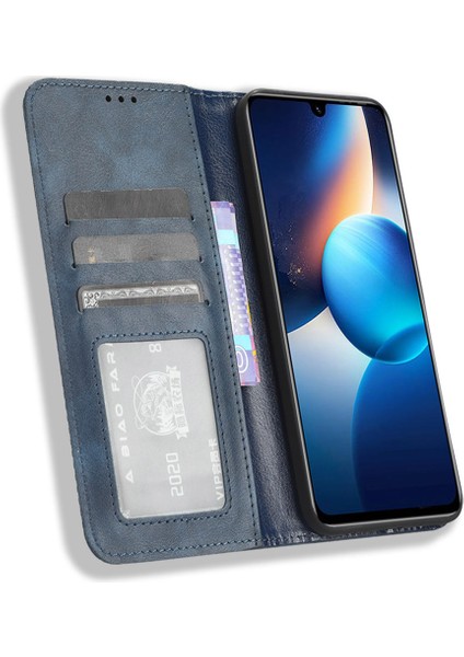 Infinix Zero 20 4g X6821 Cüzdan Telefon Kılıfı Retro Pu Deri Kapak Manyetik Kapatma Stand Kılıfı (Yurt Dışından) fırsatları