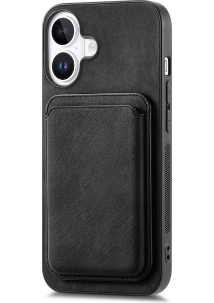 Çıkarılabilir Kart Yuvalı iPhone 16 Deri+Tpu Retro Telefon Kılıfı (Yurt Dışından) fırsatları