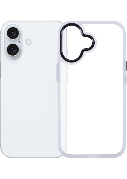 iPhone 16 Düşmeye Dayanıklı Şeffaf Arka Pc+Tpu Kapak (Yurt Dışından)