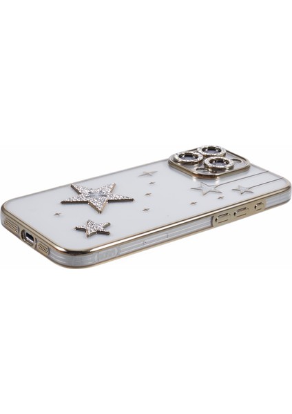 iPhone 16 Pro Max Galvanik Tpu Şeffaf Telefon Kılıfı (Yurt Dışından)