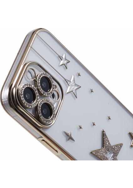 iPhone 16 Pro Max Galvanik Tpu Şeffaf Telefon Kılıfı (Yurt Dışından)