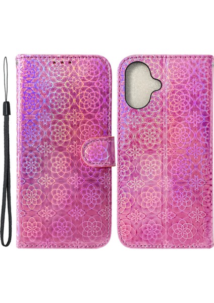 iPhone 16 Plus Düşmeyi Önleyici Deri Telefon Kılıfı (Yurt Dışından)