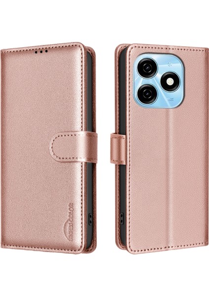Tecno Spark 20 Rfıd Engelleme Darbeye Dayanıklı Deri Kapak (Yurt Dışından)
