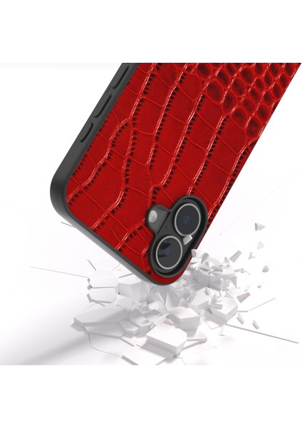 iPhone 16 Plus Timsah Dokulu Hakiki Inek Derisi Arka Telefon Kapağı (Yurt Dışından) modelleri