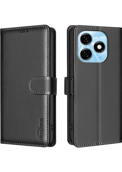 Tecno Spark 20 Rfıd Engelleme Darbeye Dayanıklı Deri Kapak (Yurt Dışından)