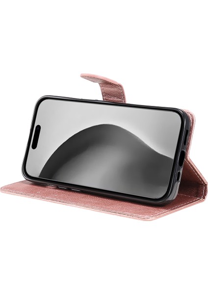 iPhone 16 Pro Max Cüzdan Deri Çevirmeli Telefon Kapağı (Yurt Dışından)