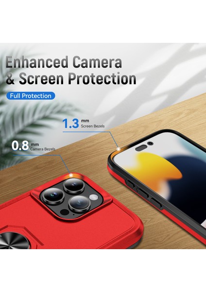 iPhone 16 Pro Max Askeri Sınıf Pc+Tpu Telefon Kılıfı (Yurt Dışından)
