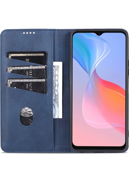 Vivo Y21/Y33S Tasarımı Manyetik Otomatik Kapanış Pu Deri Telefon Kılıfı (Yurt Dışından) fırsatları