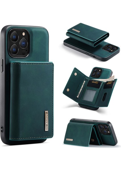 iPhone 16 Pro Max Çıkarılabilir Cüzdanlı Kickstand Pu Telefon Kılıfı (Yurt Dışından)