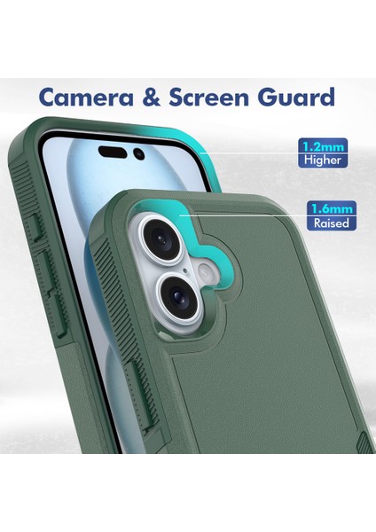 iPhone 16 Pc+Tpu Darbeye Dayanıklı Telefon Kılıfı (Yurt Dışından) fırsatları