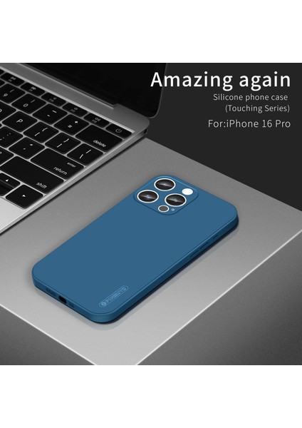 iPhone 16 Pro Ipeksi Dokunuşlu Yumuşak Tpu Telefon Arka Kapağı (Yurt Dışından)
