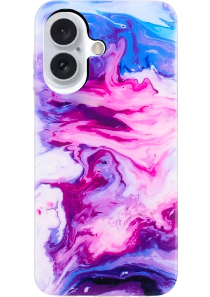 iPhone 16 Tpu Mermer Koruyucu Telefon Kılıfı (Yurt Dışından)