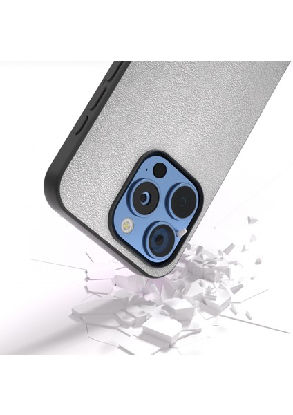 iPhone 16 Pro Max Pu Deri Kaplamalı Tpu+Pc Telefon Kapağı (Yurt Dışından)