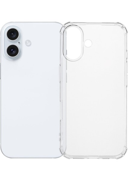 iPhone 16 Şeffaf Yumuşak Tpu Telefon Kapağı 4 Köşe Hava Yastığı (Yurt Dışından)