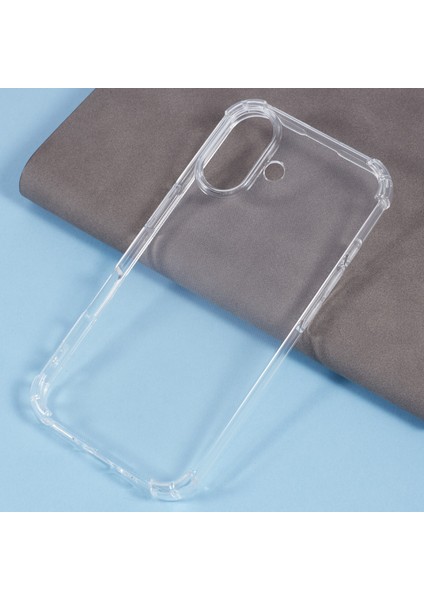 iPhone 16 Şeffaf Yumuşak Tpu Telefon Kapağı 4 Köşe Hava Yastığı (Yurt Dışından)