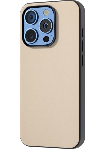 iPhone 16 Pro Max Pu Deri Kaplamalı Tpu+Pc Telefon Kapağı (Yurt Dışından)