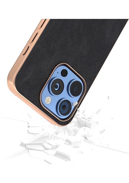 iPhone 16 Pro Elektro Kaplama Pc Deri Darbeye Dayanıklı Arka Kapak (Yurt Dışından) fırsatları