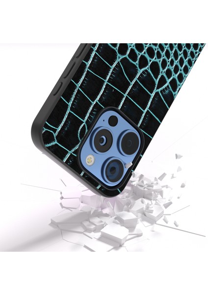 iPhone 16 Pro Max Hakiki Inek Derisi Arka Telefon Kapağı Timsah Dokusu (Yurt Dışından) modelleri
