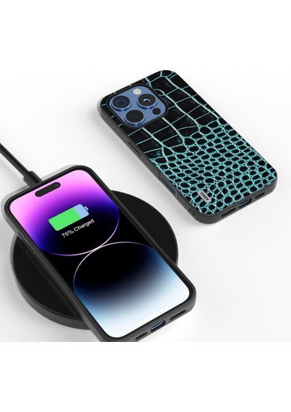 iPhone 16 Pro Max Hakiki Inek Derisi Arka Telefon Kapağı Timsah Dokusu (Yurt Dışından) fırsatları