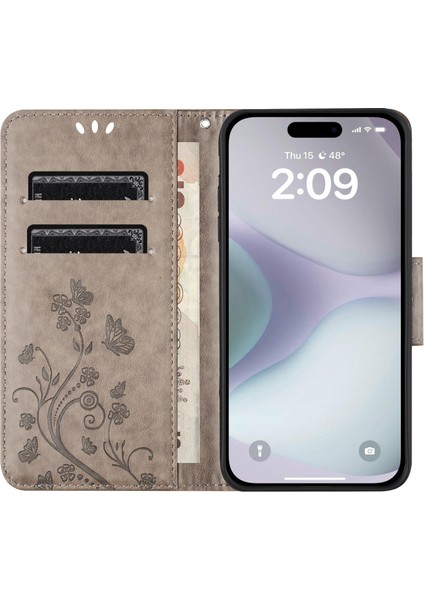 iPhone 16 Deri Cüzdan Standlı Telefon Kapağı (Yurt Dışından) fiyatları