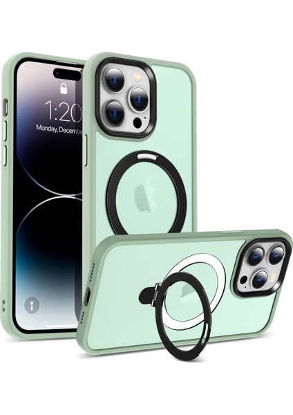 iPhone 16 Pro Manyetik Kickstand Tpu+Pc Telefon Kapağı (Yurt Dışından)