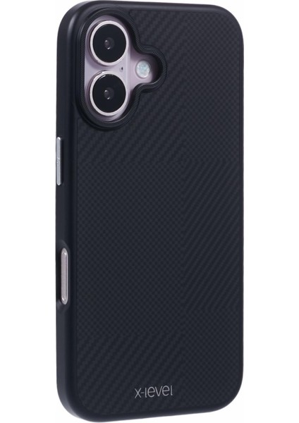 iPhone 16 Çizilmez Pc Sert Telefon Kapağı Karbon Nano Fiber Doku (Yurt Dışından)