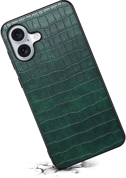 iPhone 16 Timsah Dokulu Deri Kaplamalı Pc+Tpu Telefon Kapağı (Yurt Dışından) modelleri