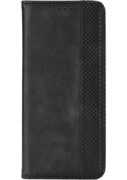 Infinix Note 30 4g / X6833B / X6716B Manyetik Kapanış Telefon Kabuğu Retro Pu Deri Kapak Stand Cüzdan Kabuğu (Yurt Dışından)