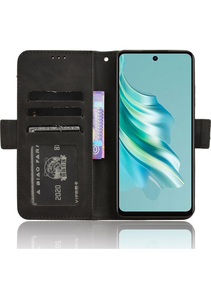 Tecno Spark 20 Pu Deri Çoklu Kart Yuvaları Cüzdan Halkalı Telefon Kılıfı Koruma Kapağı (Yurt Dışından)