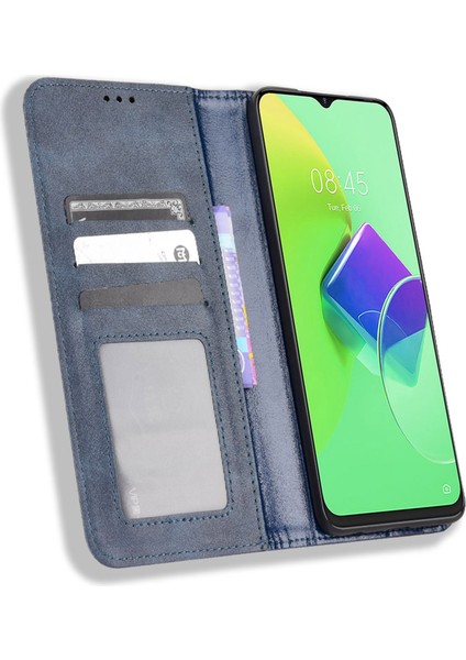 Tecno Spark 9 Pro 4g / Spark 9t 4g Retro Doku Pu Deri Kapak (Yurt Dışından)
