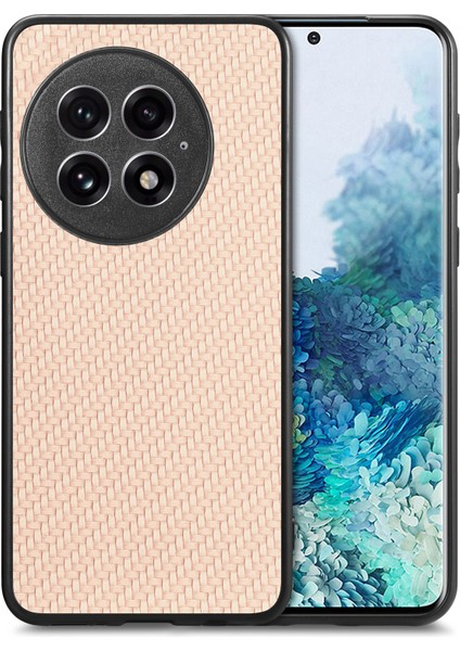 Oneplus 13 Karbon Fiber Doku Pu+Pc+Tpu Telefon Arka Kapak (Yurt Dışından)
