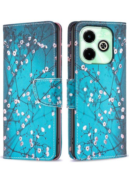 Infinix Hot 40I Cüzdan Standı Kapaklı Pu Deri Kılıf (Yurt Dışından)