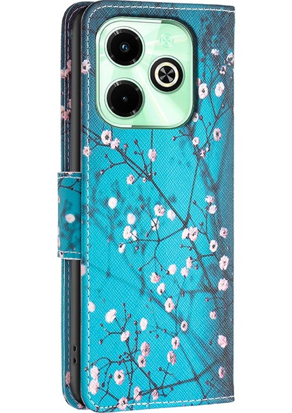 Infinix Hot 40I Cüzdan Standı Kapaklı Pu Deri Kılıf (Yurt Dışından)