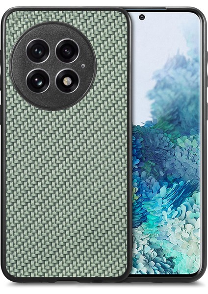 Oneplus 13 Karbon Fiber Doku Pu+Pc+Tpu Telefon Arka Kapak (Yurt Dışından)