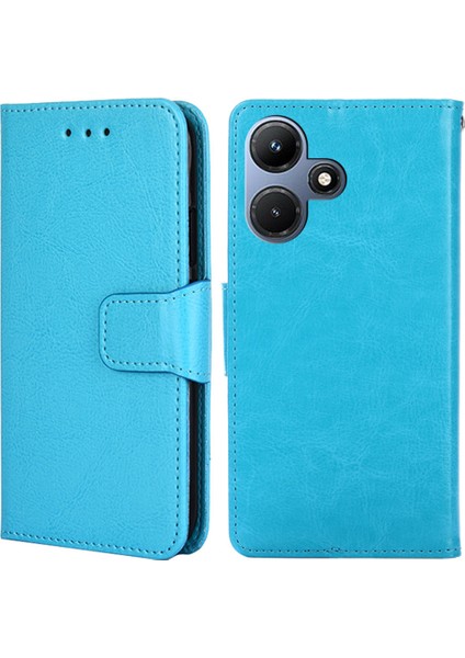 Infinix Hot 30I Dokulu Pu Deri Cüzdan Stand Kılıfı Anti-Çizelge Telefon Kapağı (Yurt Dışından)