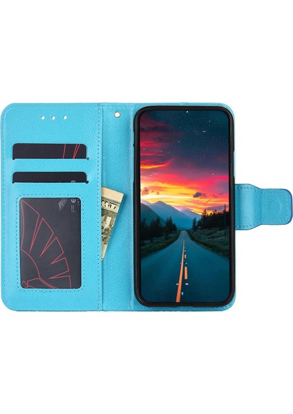 Infinix Hot 30I Dokulu Pu Deri Cüzdan Stand Kılıfı Anti-Çizelge Telefon Kapağı (Yurt Dışından)