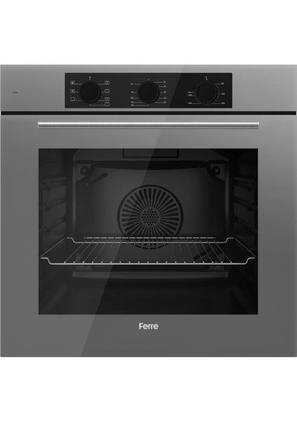 Flowart Nt Asimetrik Seriisi 3'lü Gri Ankastre Set ( QBL62CPR-NT028-D088 )
