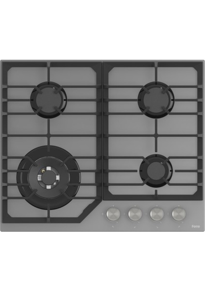 Flowart Nt Asimetrik Seriisi 3'lü Gri Ankastre Set ( QBL62CPR-NT028-D088 )