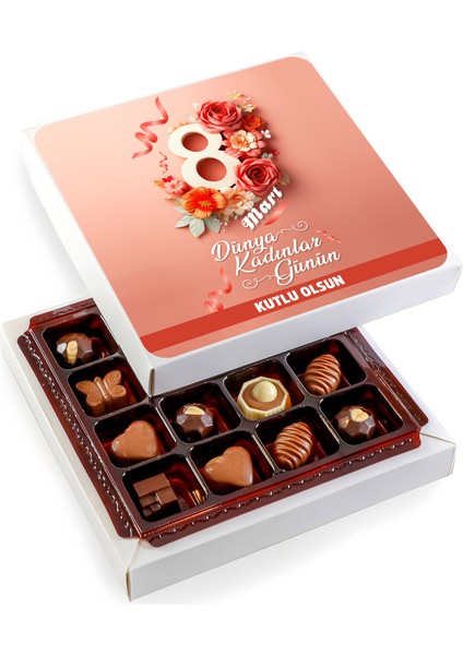 Kadınlar Günü Hediyesi Özel Special Çikolata (Minik Lezzetler) Pembe