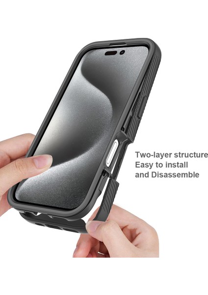 iPhone 16 Pro Düşme Önleyici Pc+Tpu Telefon Kılıfı (Yurt Dışından) fiyatları