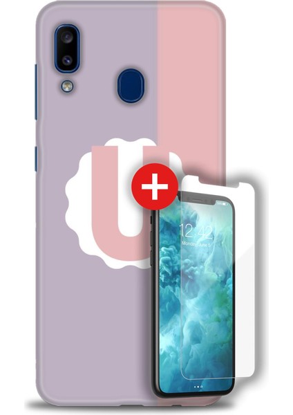 Samsung Galaxy A30 Hd Baskılı Kılıf + Mat Nano Ekran Koruyucu A (40)